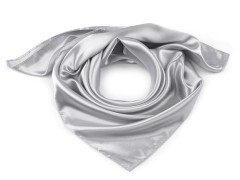 Satintuch einfarbig - Silber Tücher, Schals